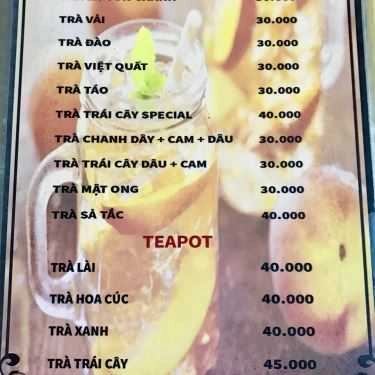 Thực đơn- Giọt Đắng - Cafe, Trà Sữa & Ăn Vặt