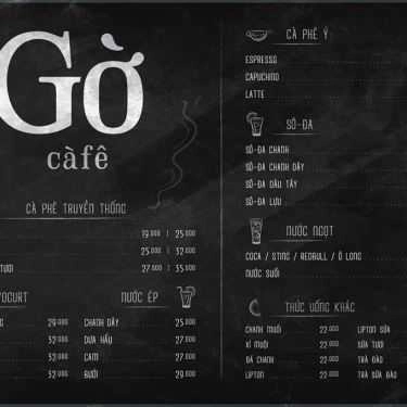 Thực đơn- Shop online Get 'n Go Cafe - Nguyễn Thượng Hiền