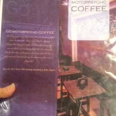 Thực đơn- Gờ Motorpsycho Coffee