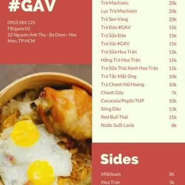 Thực đơn- Góc Ăn Vặt Trung Chánh