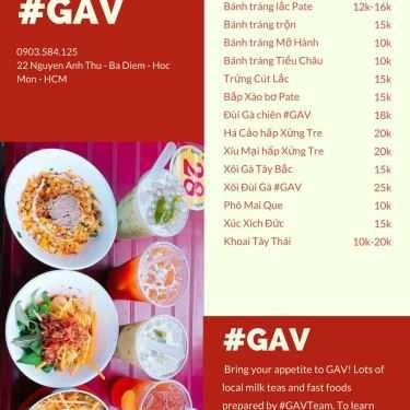 Thực đơn- Góc Ăn Vặt Trung Chánh