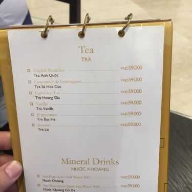 Thực đơn- Cafe Godiva - Saigon Centre