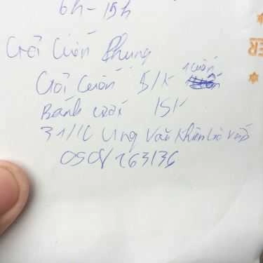 Thực đơn- Ăn vặt Gỏi Cuốn Phụng