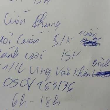 Thực đơn- Ăn vặt Gỏi Cuốn Phụng