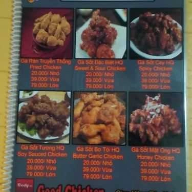 Thực đơn- Ăn vặt Good Chicken - Gà Rán Hàn Quốc - Đường 20 Thước
