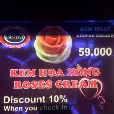 Thực đơn- Cafe Goofoo Gelato - Kem Ý