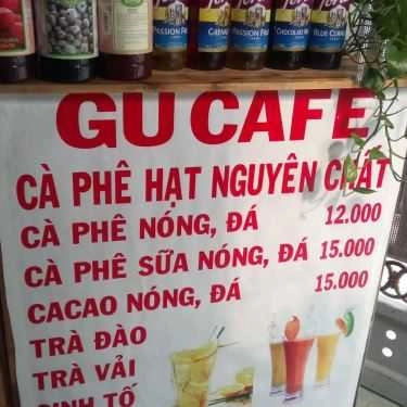 Thực đơn- Gu Cafe
