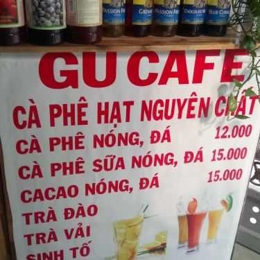Thực đơn- Gu Cafe