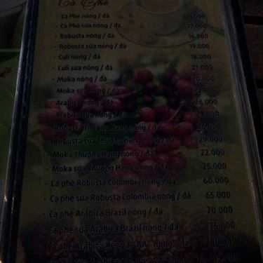 Thực đơn- H Coffee - Hoàng Hoa Thám