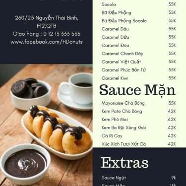 Thực đơn- Tiệm Bánh H'Donuts - Shop Online