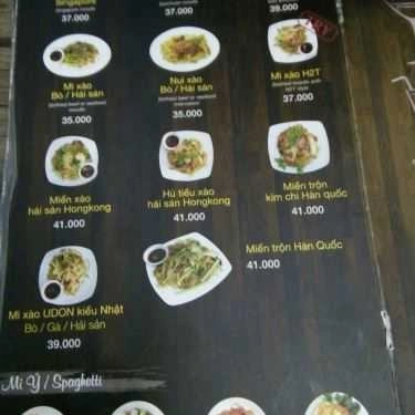 Thực đơn- Cafe Trà Sữa & Pizza H2T - Xô Viết Nghệ Tĩnh