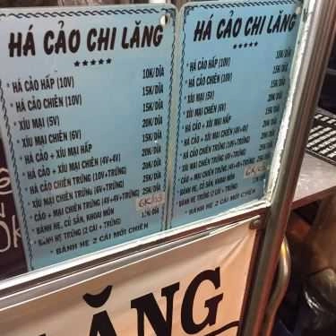 Thực đơn- Ăn vặt Há Cảo Chi Lăng - Lê Quang Sung