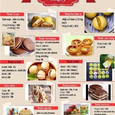 Thực đơn- Shop online Hacu Bakery - Tiệm Bánh Online