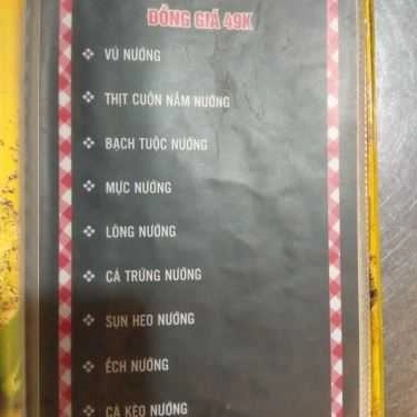 Thực đơn- Hải Đăng Quán - Quán Nhậu Bình Dân