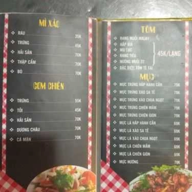 Thực đơn- Hải Đăng Quán - Quán Nhậu Bình Dân