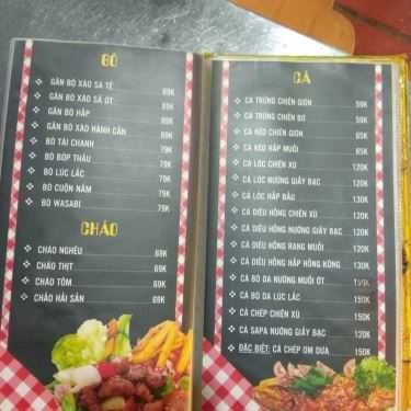Thực đơn- Hải Đăng Quán - Quán Nhậu Bình Dân