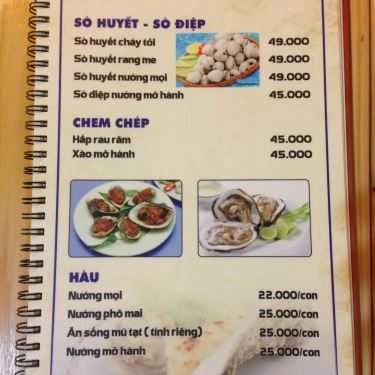 Thực đơn- Đá Ba Chồng - Quán Nhậu Hải Sản