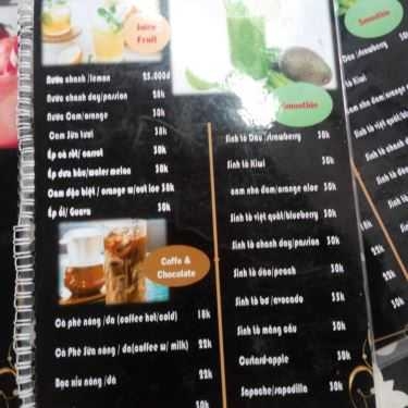 Thực đơn- Halo Coffee - Đường Số 7B