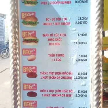 Thực đơn- Ăn vặt Hamburger Bigmouth - Bến Bình Đông