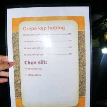 Thực đơn- Ăn vặt Hana - Pizza Crepe & Trà Đào