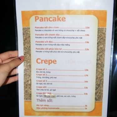Thực đơn- Ăn vặt Hana - Pizza Crepe & Trà Đào