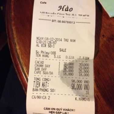 Tổng hợp- Hào Cafe
