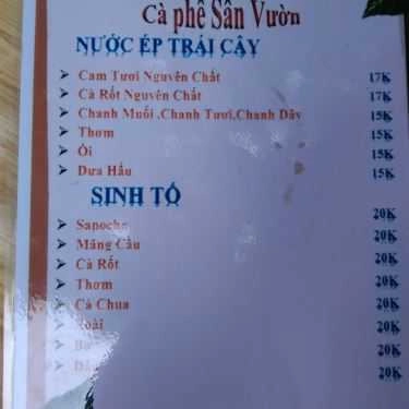 Thực đơn- Happy House Coffee