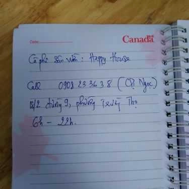 Tổng hợp- Happy House Coffee