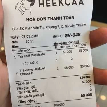 Tổng hợp- Cafe Trà Sữa Heekcaa Việt Nam - Phan Văn Trị
