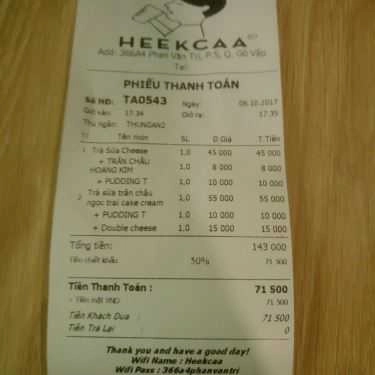 Tổng hợp- Cafe Heekcaa By Heytea - Phan Văn Trị