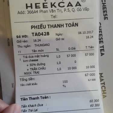 Tổng hợp- Cafe Heekcaa By Heytea - Phan Văn Trị