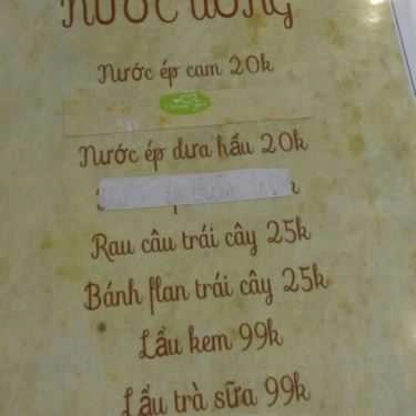 Thực đơn- Hello Cô Hai! - Ăn Vặt & Trà Sữa