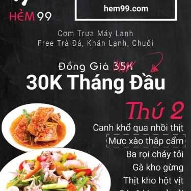 Thực đơn- Quán Cơm AloBee - Cơm Trưa Văn Phòng