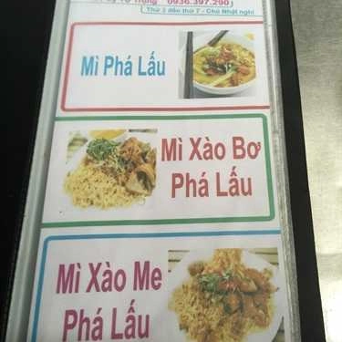 Thực đơn- Hẻm Ăn Vặt 177 - Lý Tự Trọng