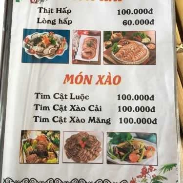 Thực đơn- Quán Nhậu Cây Phượng - Heo Tộc 9 Món