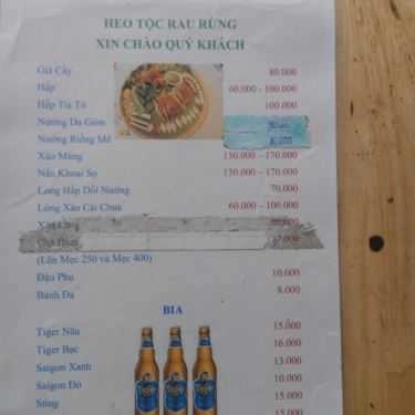Tổng hợp- Quán Nhậu Heo Tộc Rau Rừng