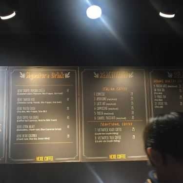 Thực đơn- Hexie - Coffee & Connect