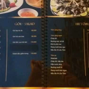 Thực đơn- Quán Nhậu Hi Lẩu Tôm - Hải Sản & Các Món Nhậu Bình Dân