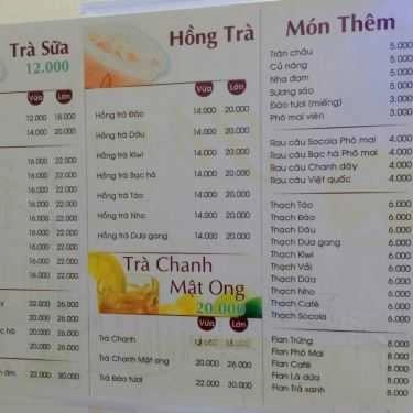 Thực đơn- Cafe Hi Tea - Trà Sữa Delivery