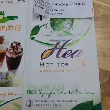 Thực đơn- Cafe Trà Sữa High Tea - Nguyễn Thái Bình