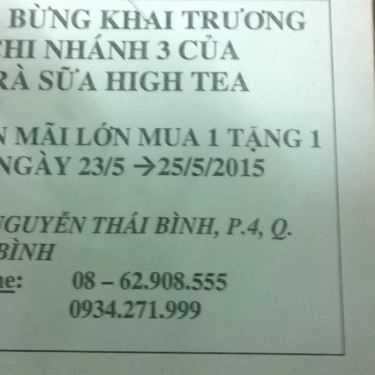 Tổng hợp- Cafe Trà Sữa High Tea - Nguyễn Thái Bình