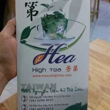 Thực đơn- Cafe Trà Sữa High Tea - Nguyễn Thái Bình