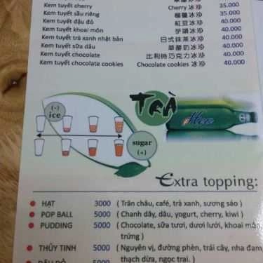 Thực đơn- Cafe Trà Sữa High Tea - Nguyễn Thái Bình