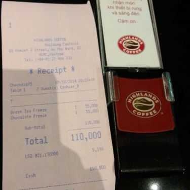 Tổng hợp- Highlands Coffee - Parkson Cantavil