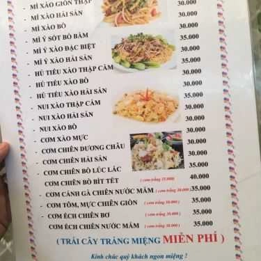Thực đơn- Hoa Biển Cafe