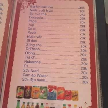 Thực đơn- Hoa Biển Cafe