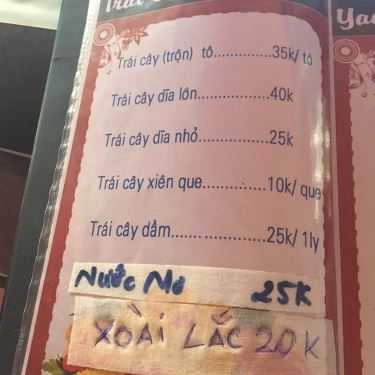 Thực đơn- Hoa Biển Cafe