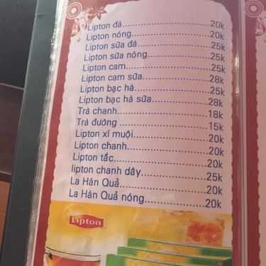Thực đơn- Hoa Biển Cafe