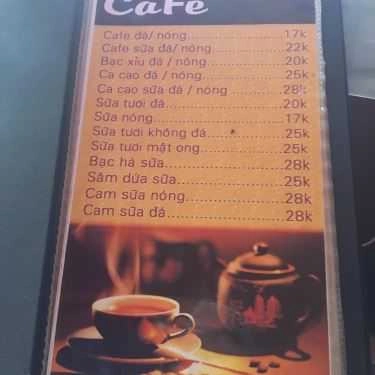 Thực đơn- Hoa Biển Cafe