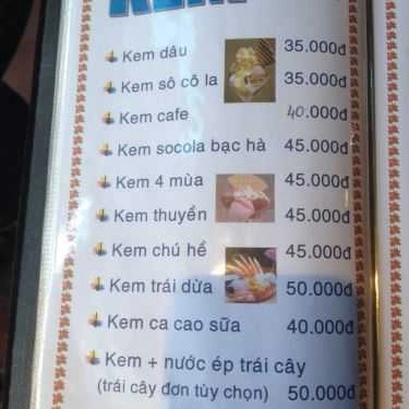 Thực đơn- Hoa Giấy Cafe